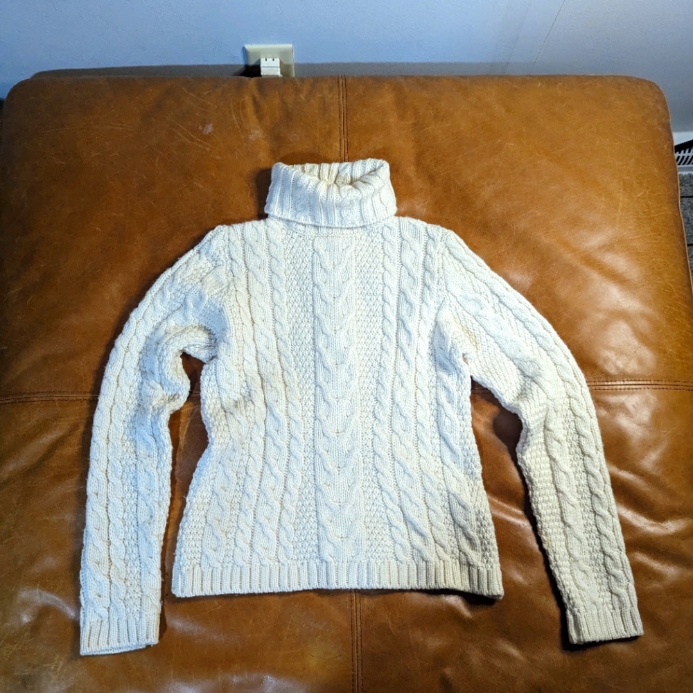 Women's Vintage Paul James Wool Turtleneck Sweater, size Large